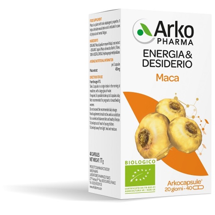 ARKOCAPSULE MACA BIO 40CPS