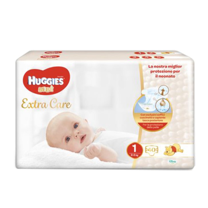 HUGGIES EXTRA CARE GR 1 40PZ