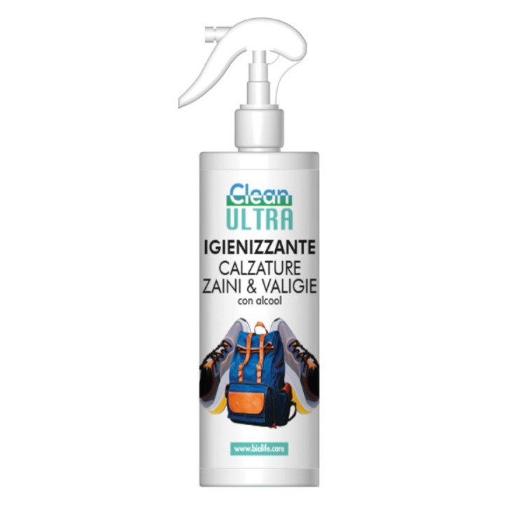 CLEAN ULTRA IGIENIZZANTE CALZATURE-ZAINI-VALIGIE 250 ML