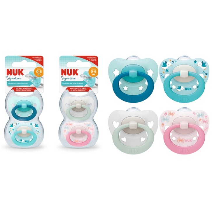 NUK SUCC SIGNATURE SIL 0-6 2PZ