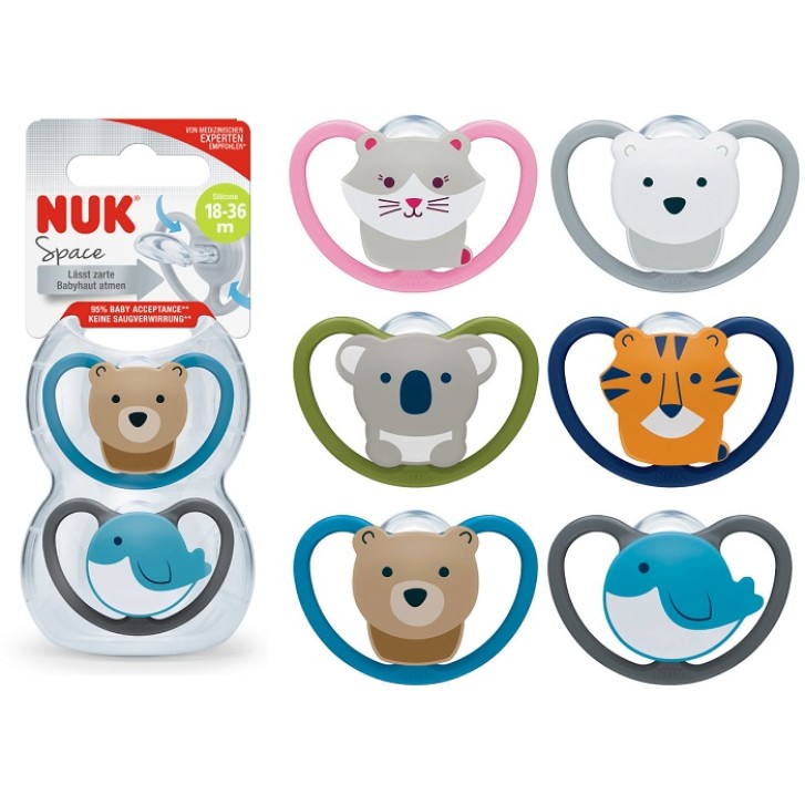 NUK SUCC SPACE SIL 18-36M 2PZ