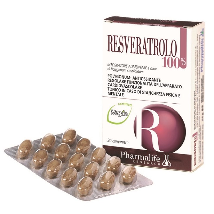 RESVERATROLO 100% 30CPR PHARMAL