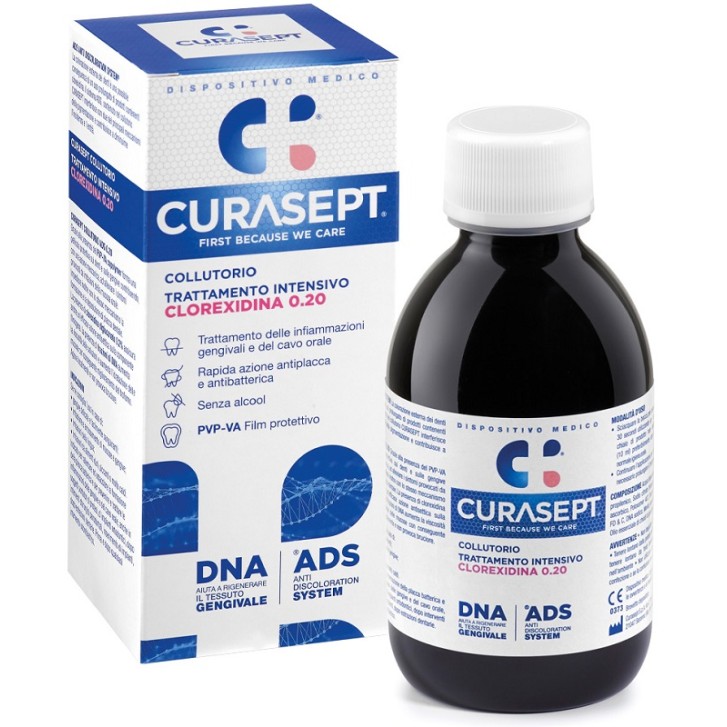 CURASEPT COLLUTORIO 0,20 ADS + DNA 200 ML