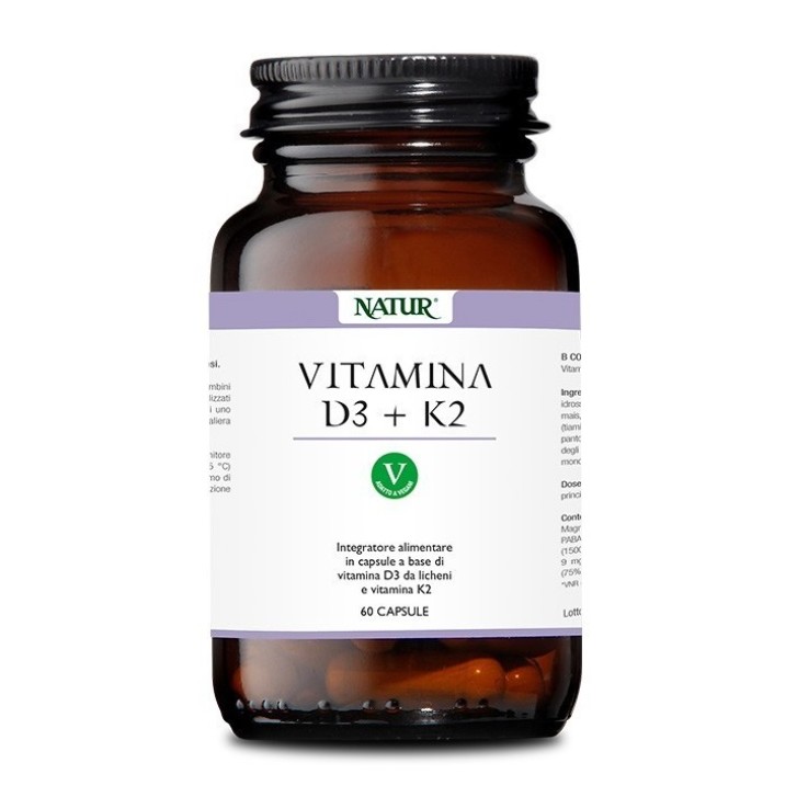 VITAMINA D3+K2 60CPS NATUR