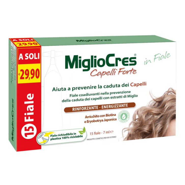 MIGLIOCRES CAPELLI FORTE 15 fiale trattamento anticaduta