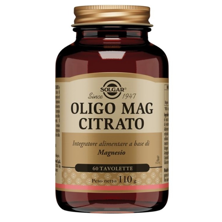 OLIGO MAG CITRATO Solgar integratore 60 tavolette