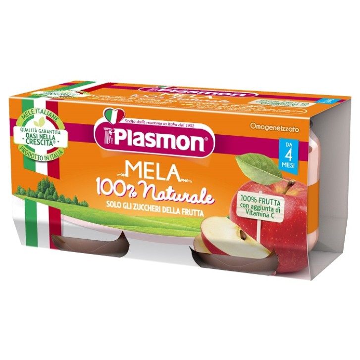 PLASMON OMOGENEIZZATO MELA 2 X 80 G