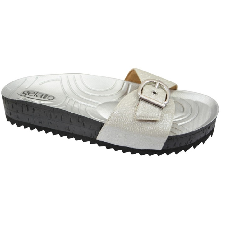 CIABATTA WOODSTOCK METALLIC SILVER 41/42