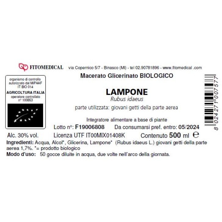 LAMPONE MG BIO 500ML