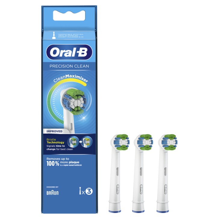 ORALB PRECISION CLEAN EB20 TESTINA PER SPAZZOLINO ELETTRICO3 PEZZI