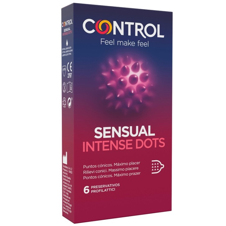 CONTROL SENSUAL INTENSE DOTS6P