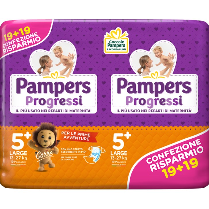 PAMPERS PROGRESSI LARGE 38PZ