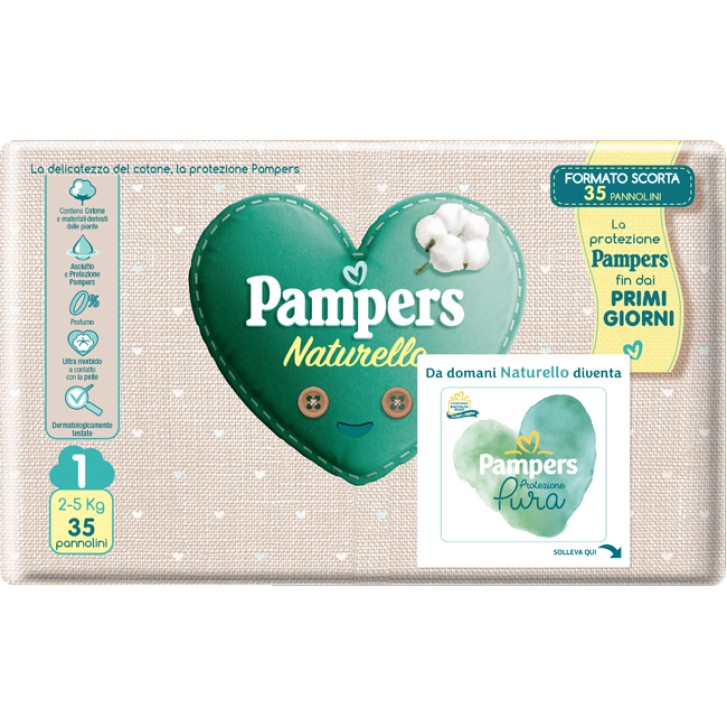 PAMPERS NATURELLO NEWBORN 35PZ