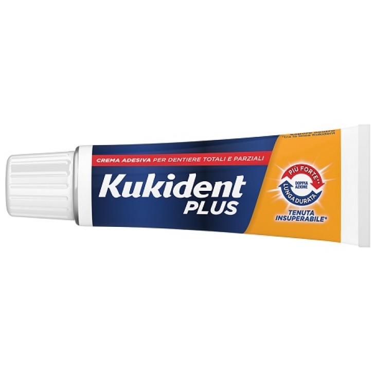 KUKIDENT PLUS DOPPIA AZIONE TENUTA INSUPERABILE CREMA ADESIVA DENTIERE 65 G