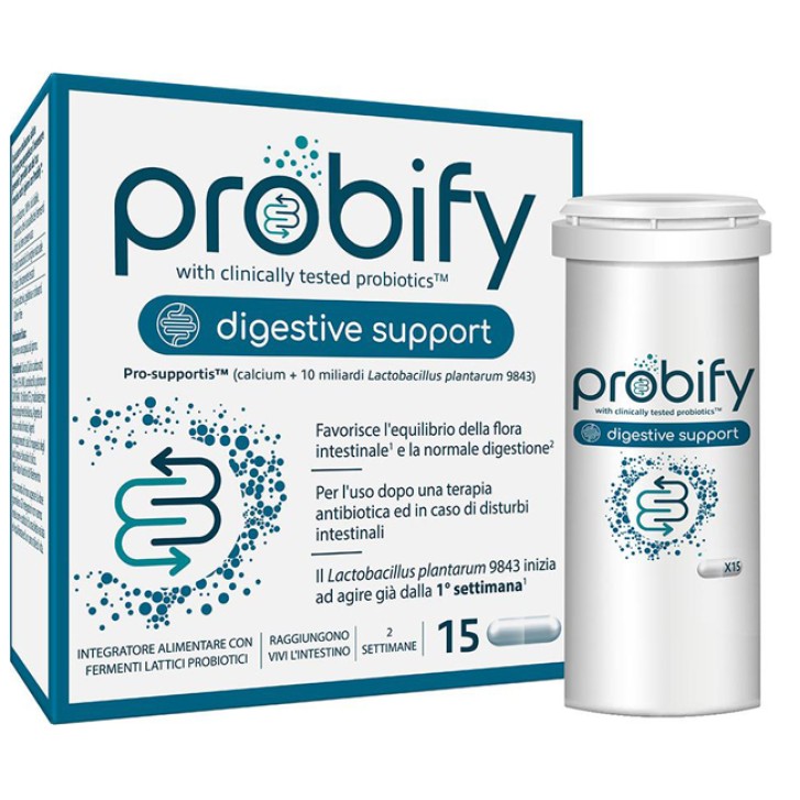 PROBIFY DIGESTIVE SUPPORT 15 capsule integratore fermenti lattici probiotici