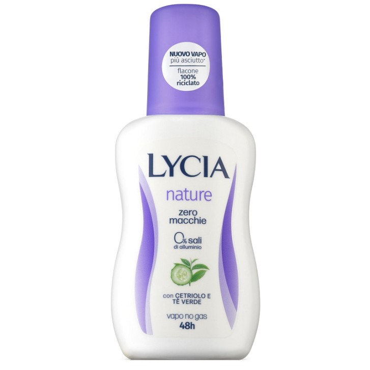 LYCIA VAPO NATURE deodorante cetriolo e te verde noGas 75 ml