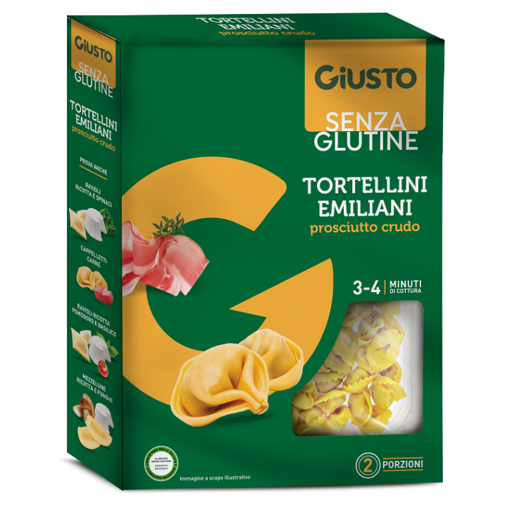 GIUSTO SENZA GLUTINE TORTELLINI PROSCIUTTO CRUDO 250 G