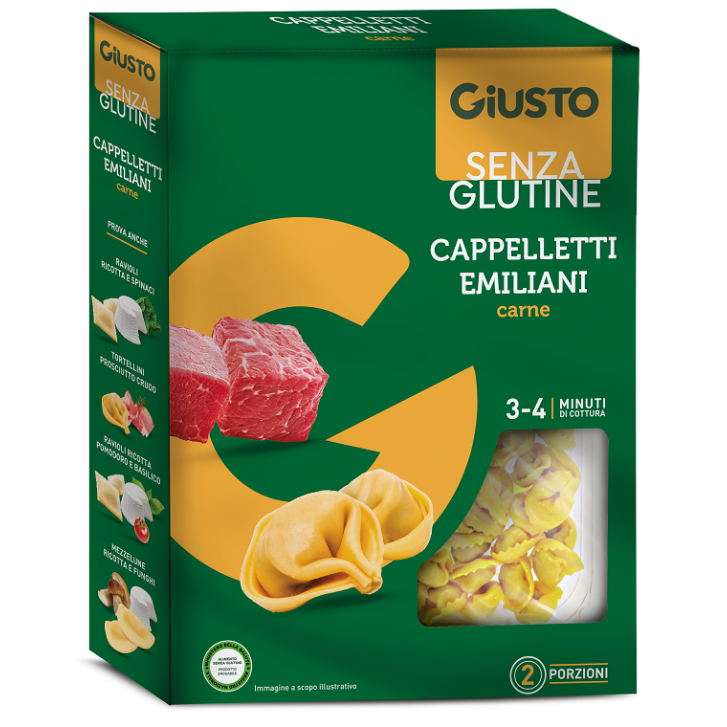 GIUSTO SENZA GLUTINE CAPPELLETTI DI CARNE 250 G