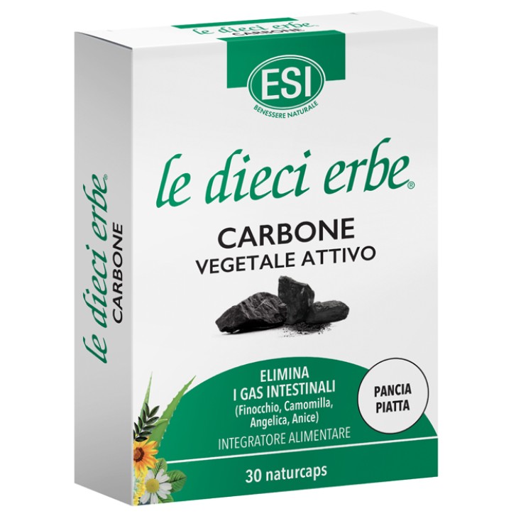 ESI LE DIECI ERBE CARBONE VEGETALE ATTIVO 30 NATURCAPS