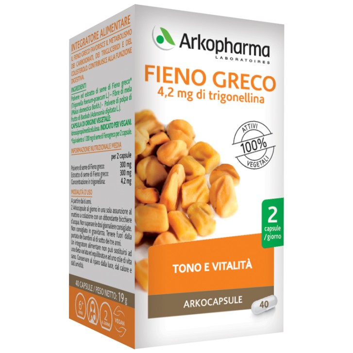 ARKOCAPSULE FIENO GRECO 40 CAPSULE