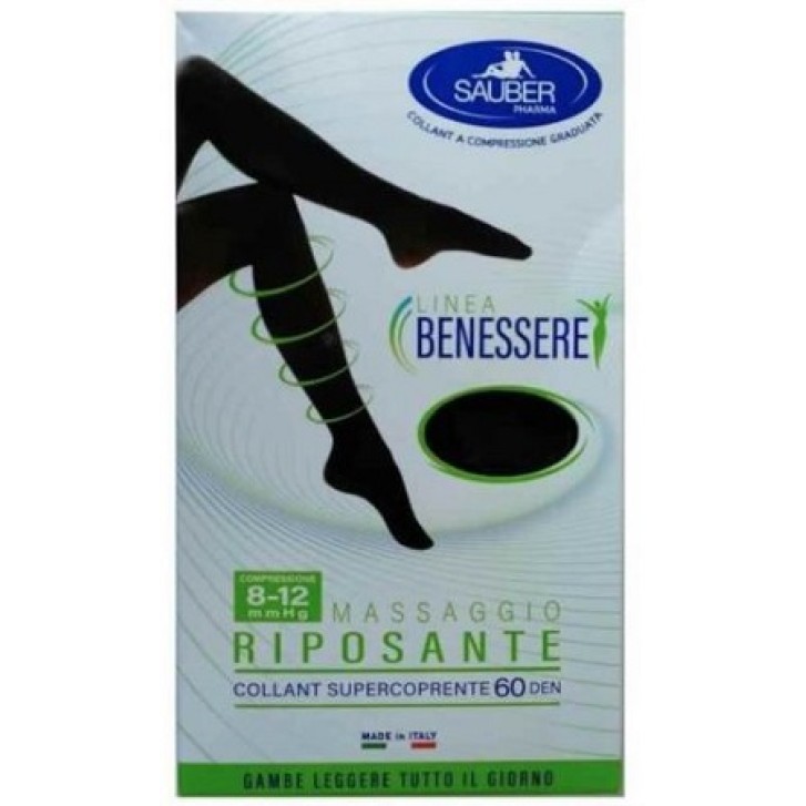 COLLANT SUPERCOPRENTE SAUBER 8-12 MMHG FANTASIA POIS PICCOLIBIANCO E NERO 4