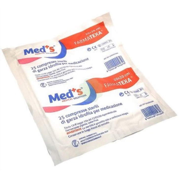 MEDS GARZA 12/8 20X20CM 25PZ