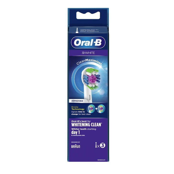 ORALB 3DWHITE EB18 TESTINA PER SPAZZOLINO ELETTRICO 3 PEZZI