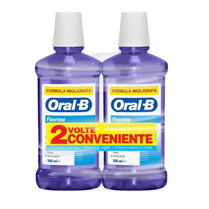 ORALB FLUORINSE COLLUT 2X500ML