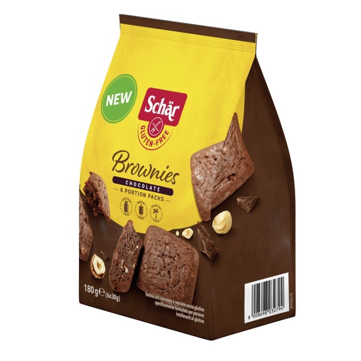 SCHAR BROWNIES CHOCOLATE 6X30G