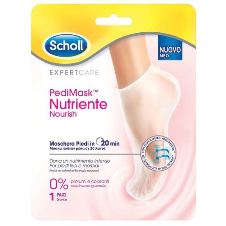 SCHOLL EXPERTCARE PEDIMASK NUTRIENTE 0% PROFUMI E COLORANTI