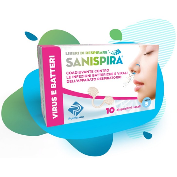 SANISPIRA VISUR & BATTERI FILTRO NASALE SMALL 10 PEZZI