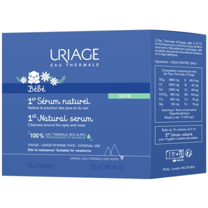 URIAGE BEBE SIERO FISIOL 15X5ML(