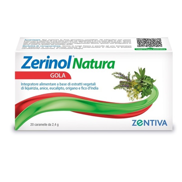 ZERINOL NATURA GOLA 20 CARAM BAL