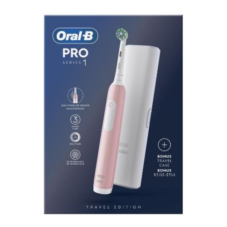 ORALB PRO 1 ROSA SPAZZ ELET+TC