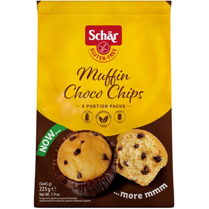 SCHAR MUFFIN CHOCO CHIP 225G