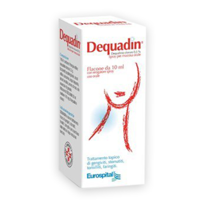 DEQUADIN*spray mucosa orale 10 ml 0,5%