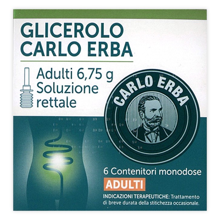 GLICEROLO CARLO ERBA adulti 6 microclismi 6,75 g