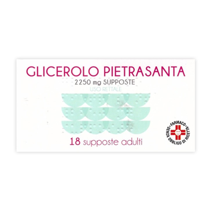 GLICEROLO (PIETRASANTA)*AD 18 supp 2.250 mg