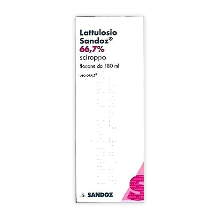 LATTULOSIO (SANDOZ)*sciroppo 180 ml 66,7% flacone