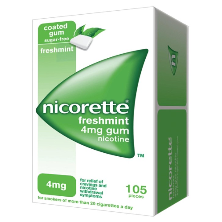 NICORETTE*105 gomme mast 4 mg menta forte