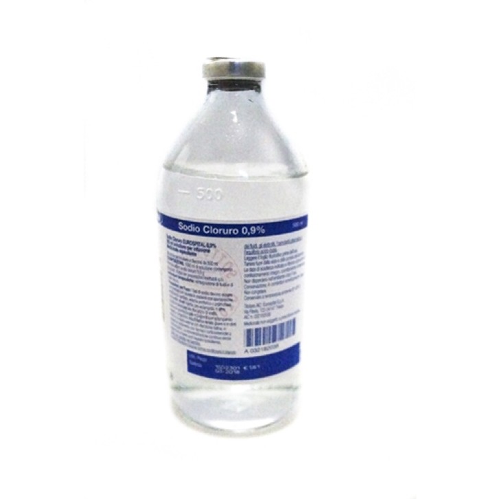 SODIO CLORURO (EUROSPITAL)*1 flacone 500 ml 0,9%