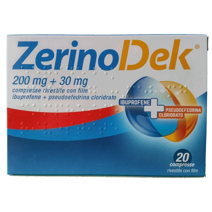 ZERINOACTIV*20 cpr 200 mg + 30 mg