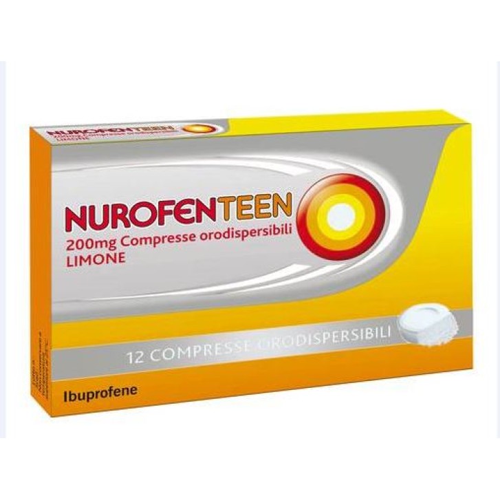 NUROFENTEEN 12 cpr orodispersibili 200 mg limone