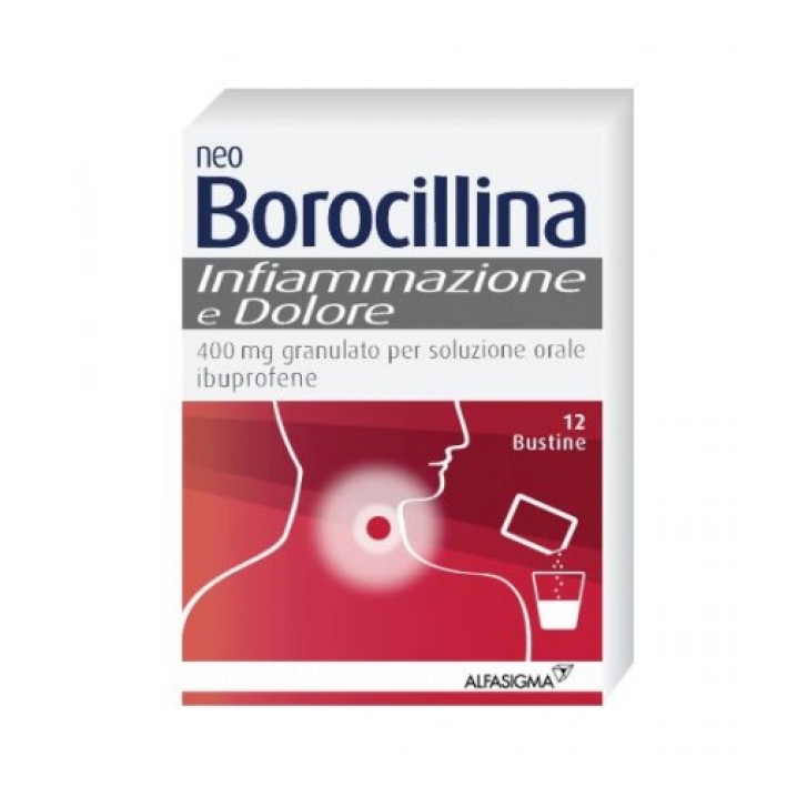 NEOBOROCILLINA INFIAMMAZIONE E DOLORE*orale grat 12 bust 400mg