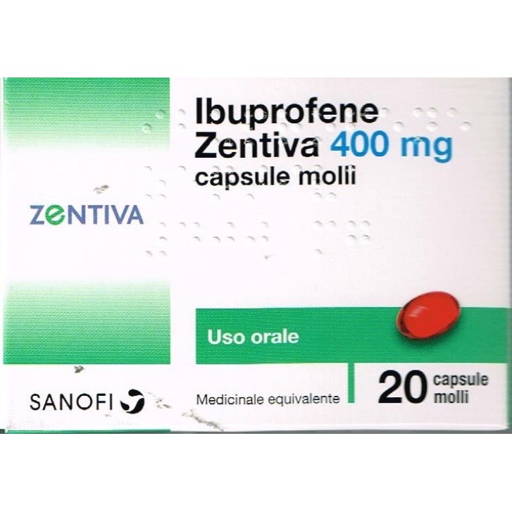 IBUPROFENE ZENTIVA 20 capsule molli 400 mg