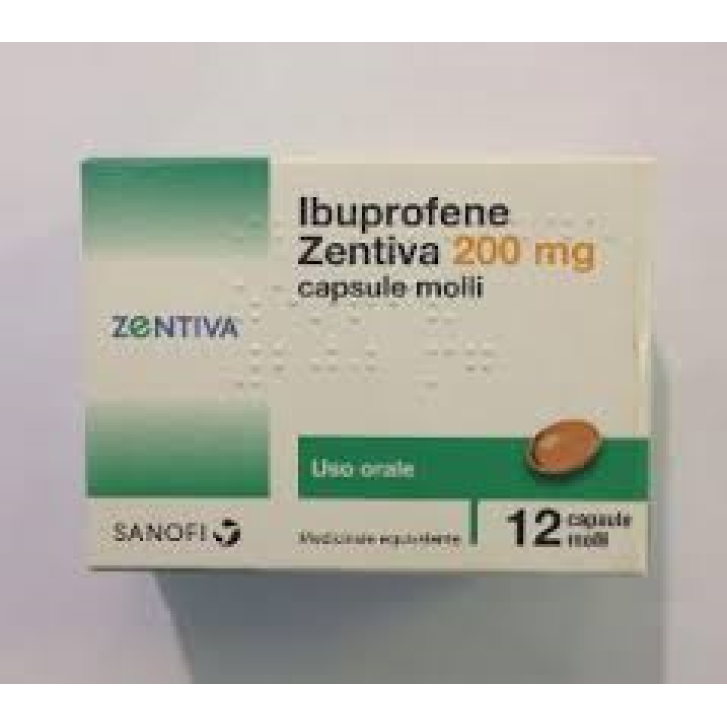 IBUPROFENE (ZENTIVA)*12 cps molli 200 mg