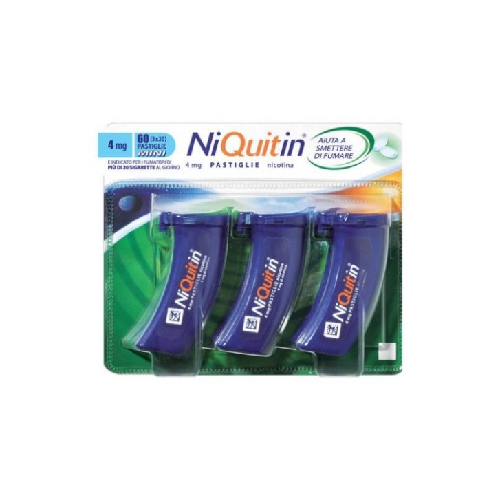 NIQUITIN*60 pastiglie 4 mg menta flacone