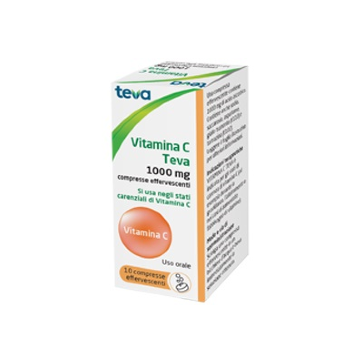 VITAMINA C (TEVA)*10 cpr eff 1 g