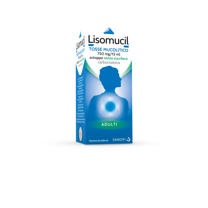 LISOMUCIL TOSSE MUCOLITICO*AD scir 200 ml 5% senza zucchero