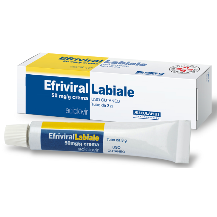 EFRIVIRALLABIALE*crema derm 3 g 5%